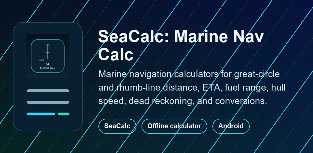 SeaCalc: Marine Nav Calc feature graphic